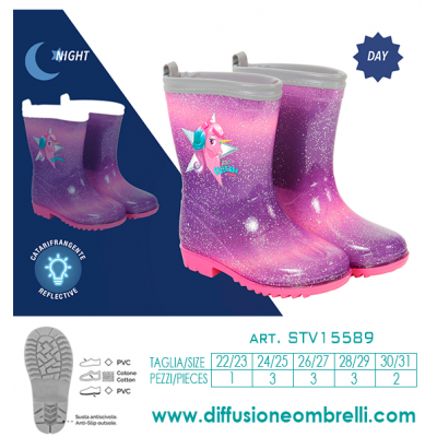 BOOTS UNICORN PERLETTI KIDS SKU 15589