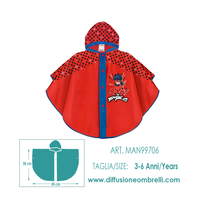 PONCHO BAMBINA MINNIE