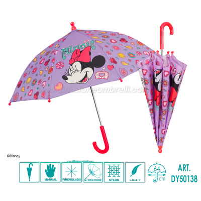 OMBRELLO BIMBA LUNGO MAN. MINNIE ART. 50138