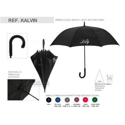 Umbrellas Print advertising with Custom Logo Ref. KALVIN